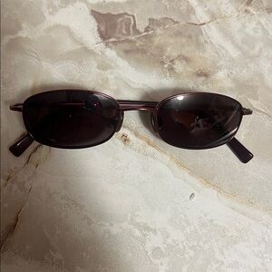 Anne Klein Women's Bronze Metal Sunglasses Stylish brown Tinted Lens Sunglasses.